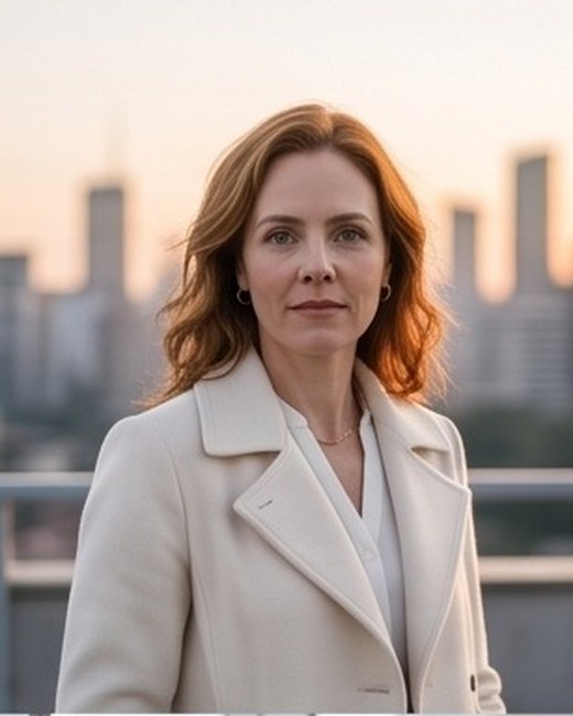 A Milla no fim do dia, cidade ao fundo